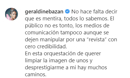 La "orquestación" para "limpiar la imagen de unos" es otro de los mensajes clave en su publicación.