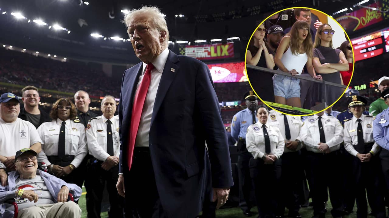 Trump se burla de Taylor Swift en pleno Super Bowl