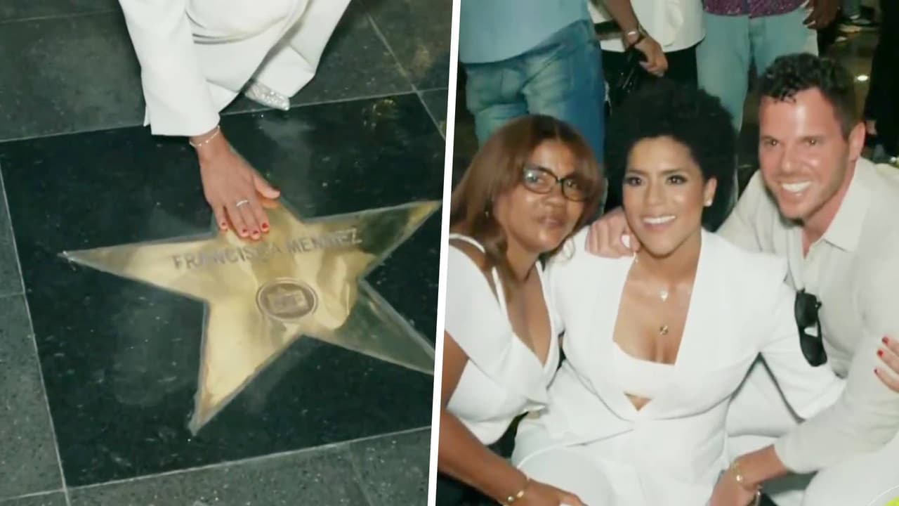 Francisca fue homenajeada con su propia estrella en Azua, la tierra que la vio nacer