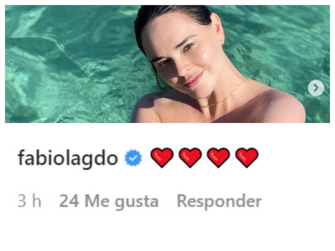 Fabiola Guajardo le expresó su cariño de esta forma.
<br>