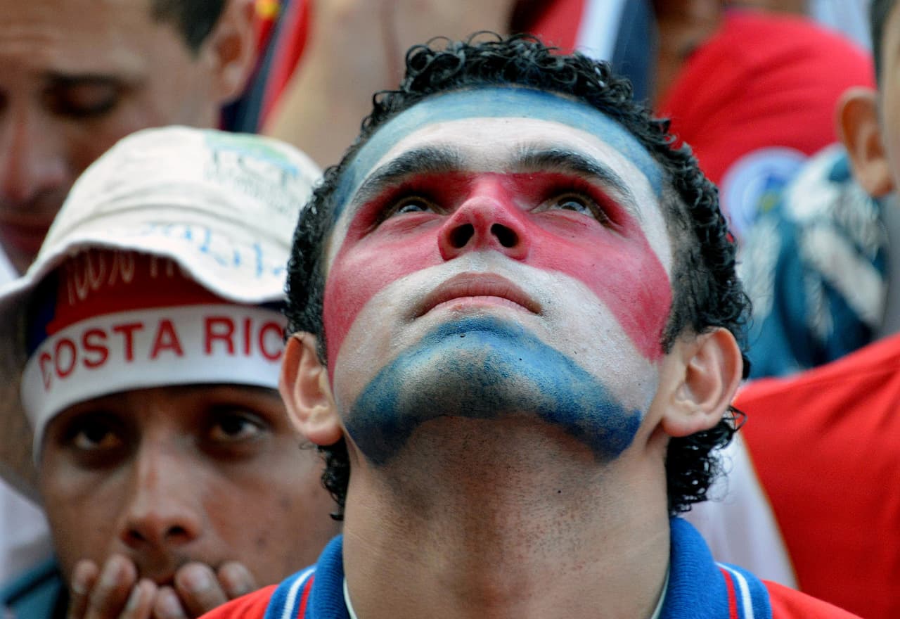COSTA RICA- Los hinchas costarricenses sin duda pueden recurrir a este maquillaje para el momento en que juegue su equipo.