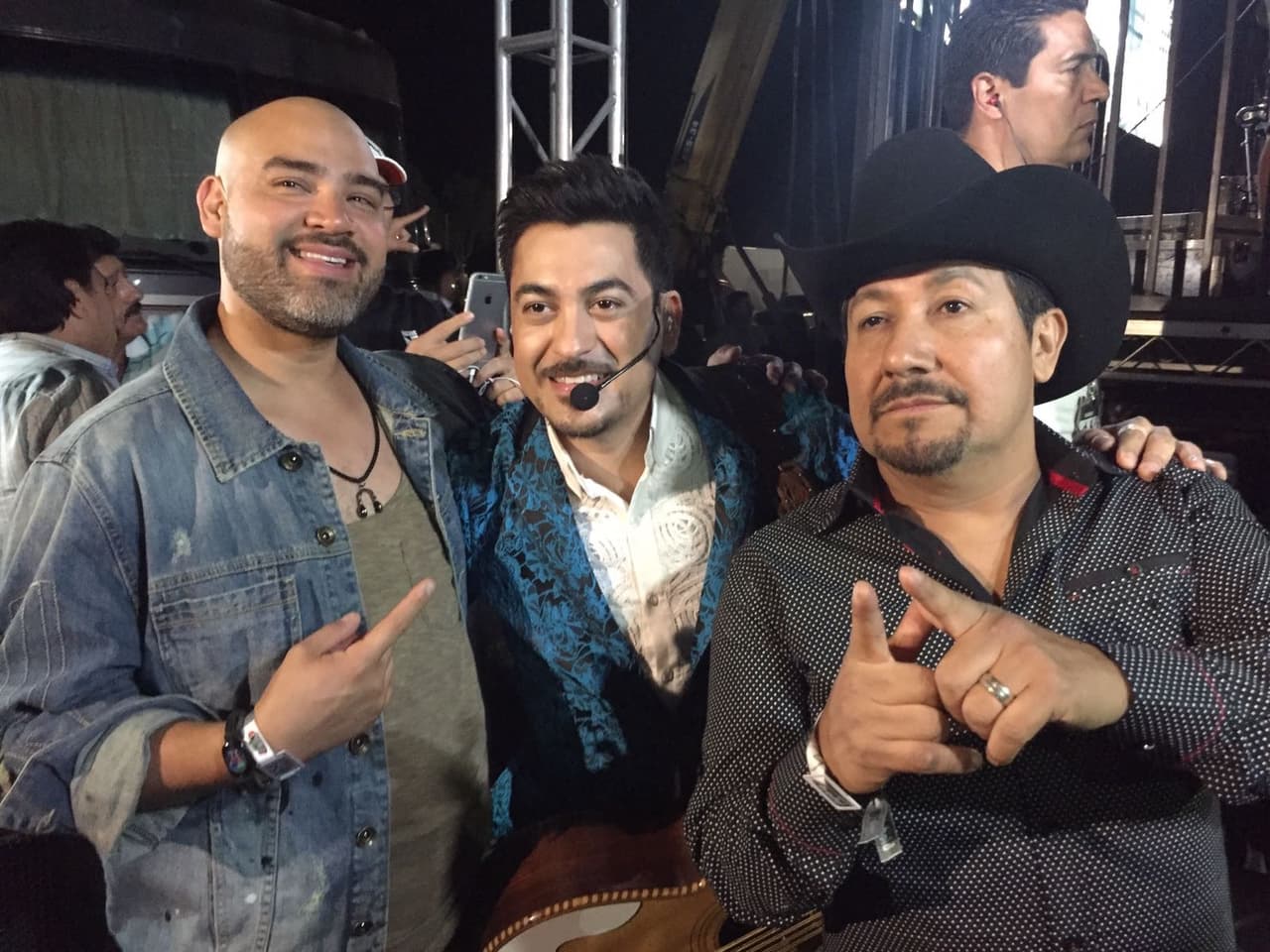 Raúl Molinar, Luis Hernández de Los Tigres del Norte y Andrés Maldonado 'El Feo.