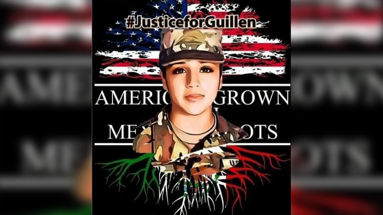 Esta imagen la crearon los internautas con una de las fotografías más emblemáticas de la soldado Vanessa Guillén.