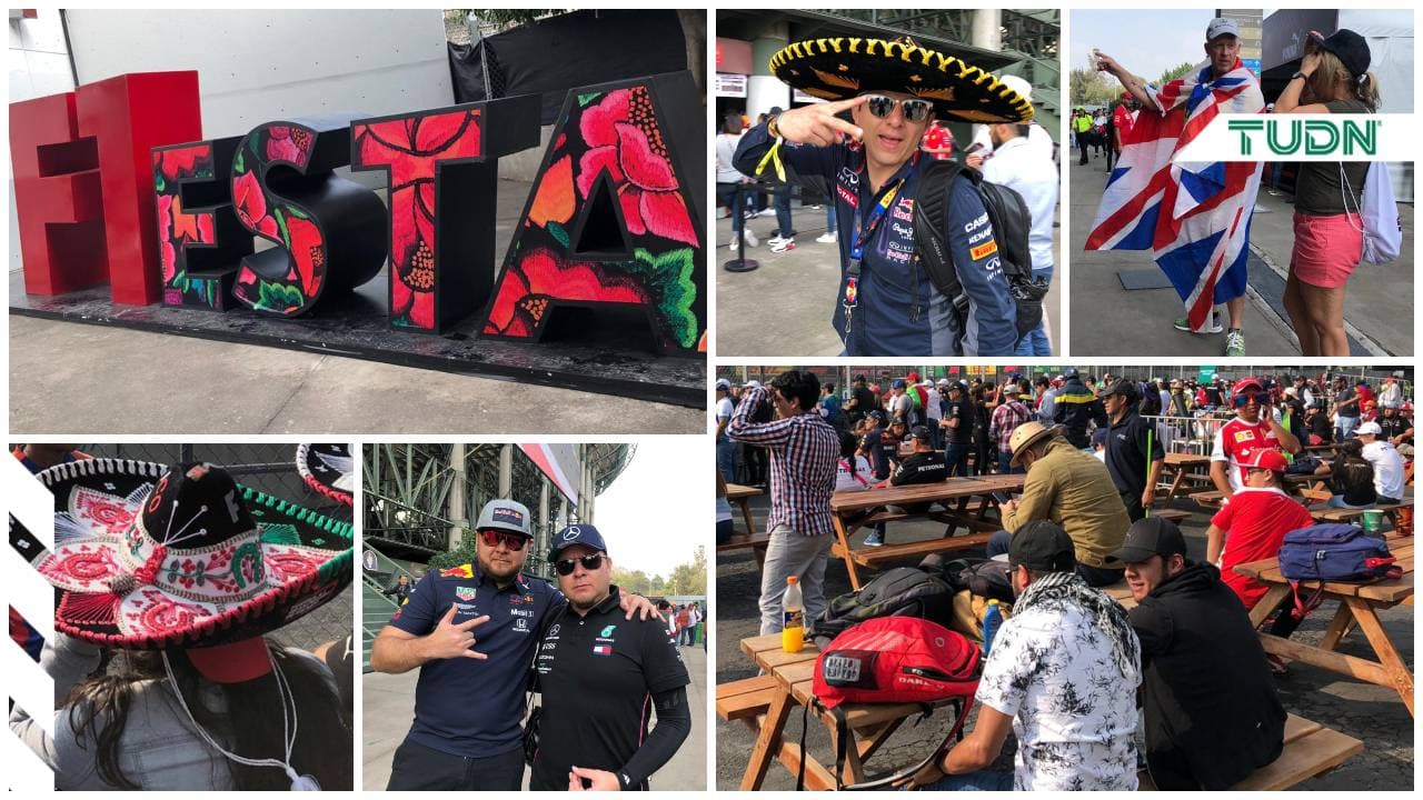 Aficionados conviven en familia previo al inicio de la Fórmula 1 en el Autódromo Hermanos Rodríguez.