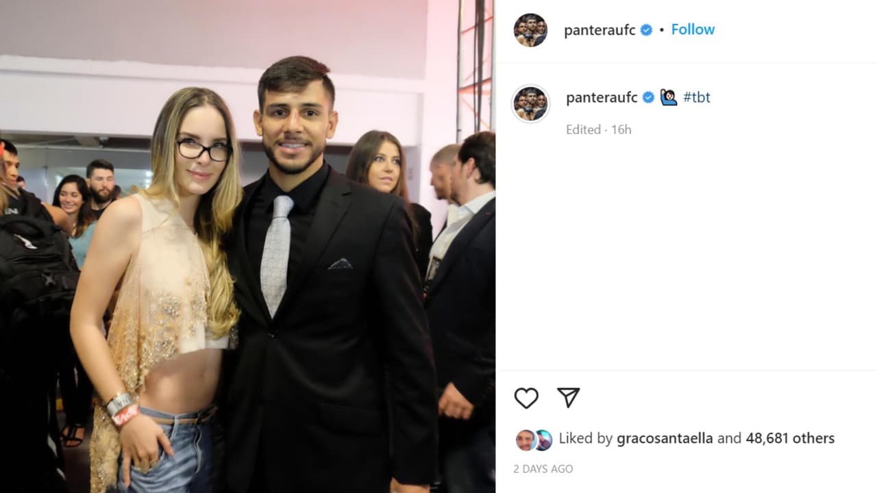 Esta fue la polémica foto que publicó Yair Rodríguez 'El Pantera' con Belinda.