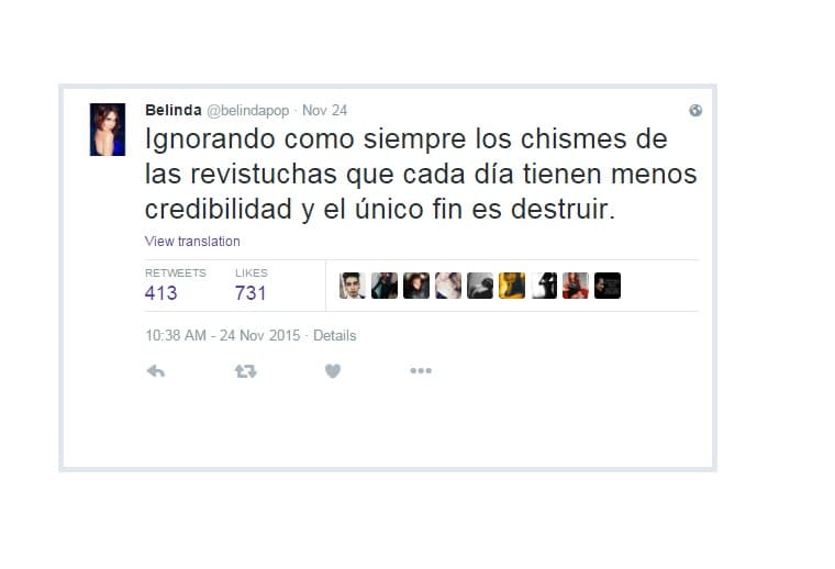 Con este mensaje, la rubia quiso poner orden y aclarar que ella no está comprometida con nadie en este momento.