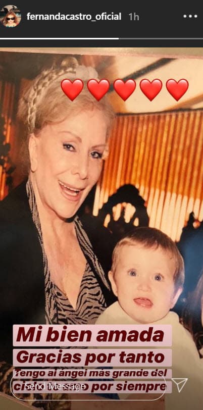 Su hermana Fernanda también llamó a su abuela un "ángel".