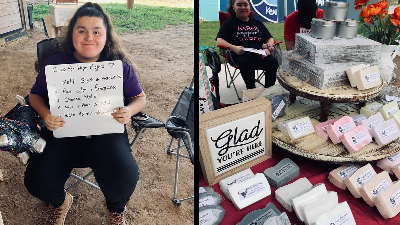 Niña con autismo ayuda a otros jóvenes a crear su propio negocio