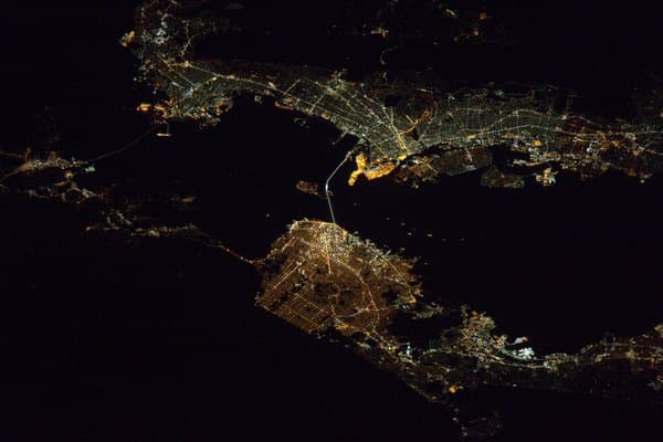 La Ciudad de San Francisco vista desde el espacio.