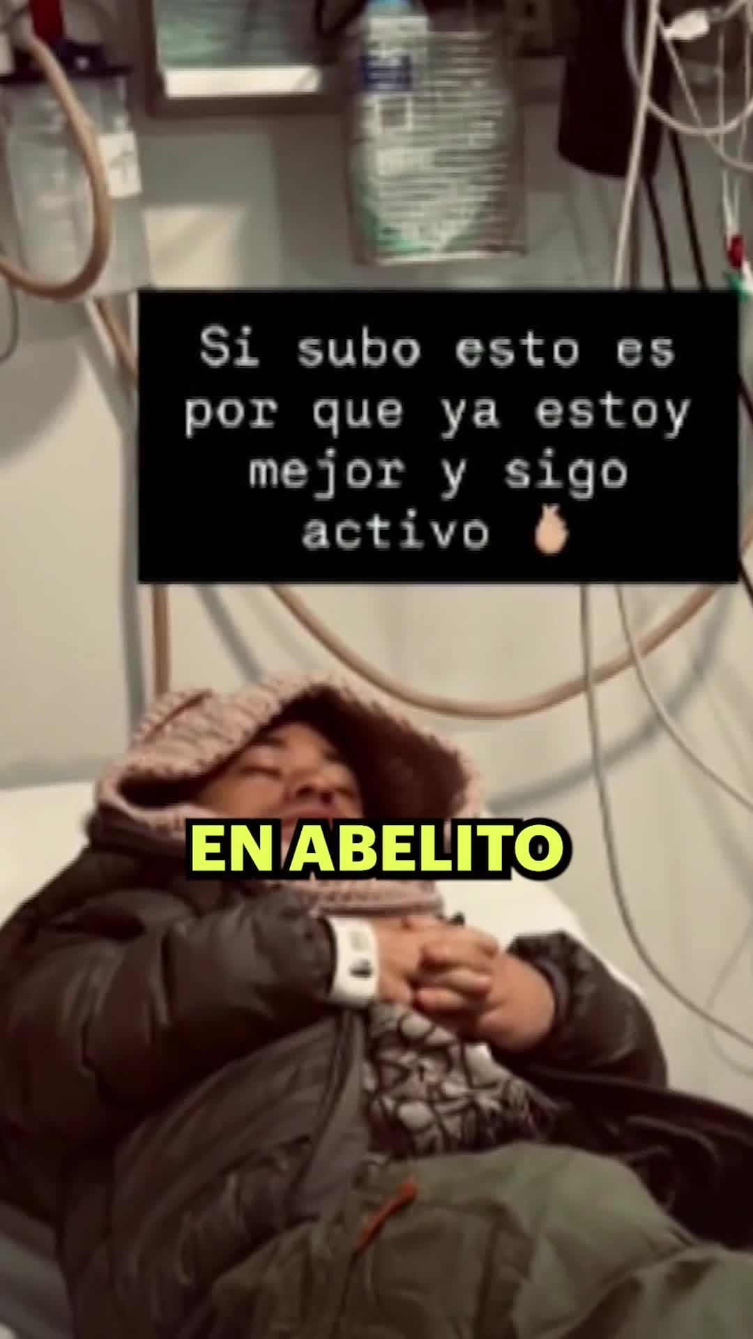 Abelito retoma sus actividades tras ser hospitalizado