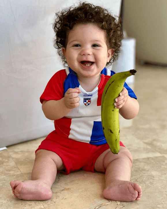 Cuando cumplió siete meses era más que evidente su look. 
<br>