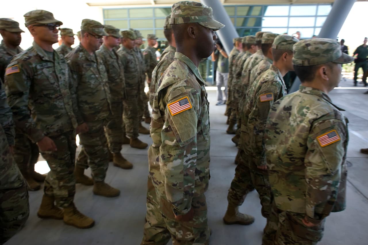 Llegan las primeras tropas de la Guardia Nacional de California a la frontera con México