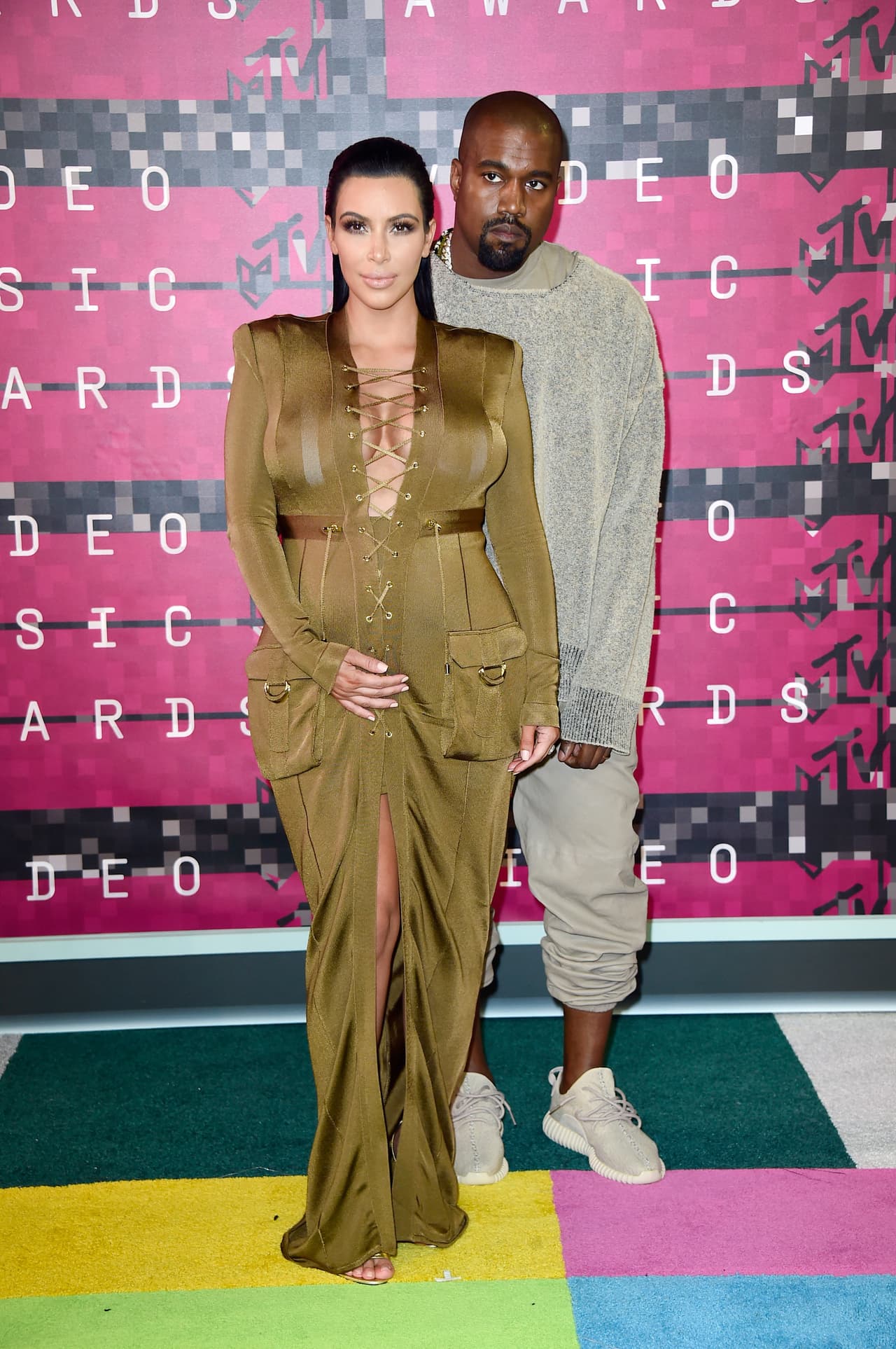 Kim Kardashian y Kanye West.