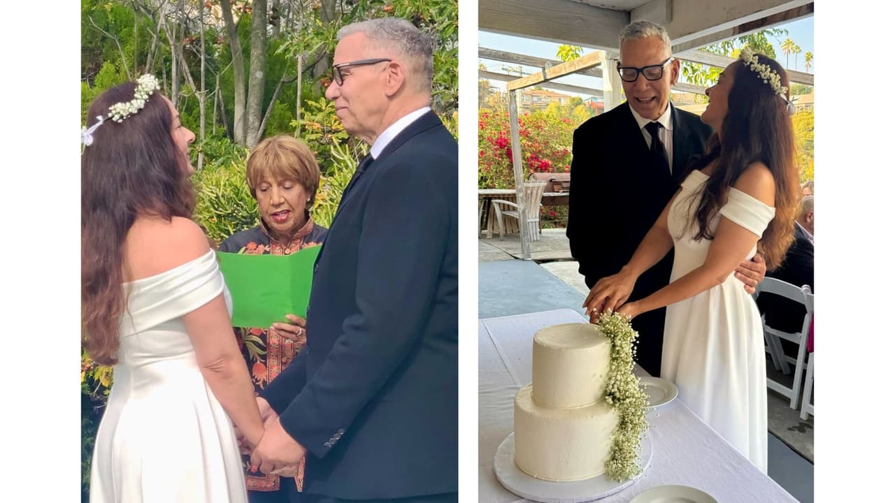 Así fue la boda de Andrea García y Larry Larry Robinson.