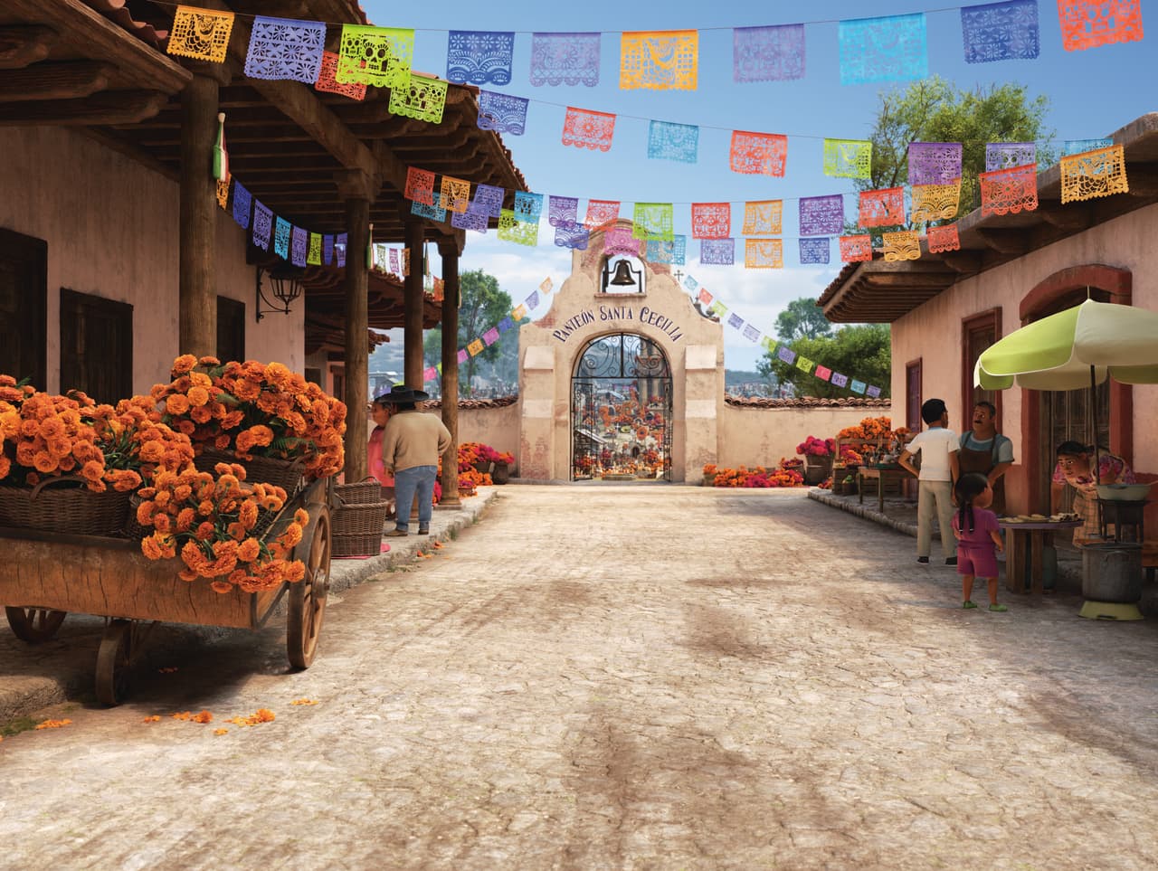 El cementerio de Santa Cecilia en 'Coco' es una fiel representación de lo que sucede un Día de Muertos.