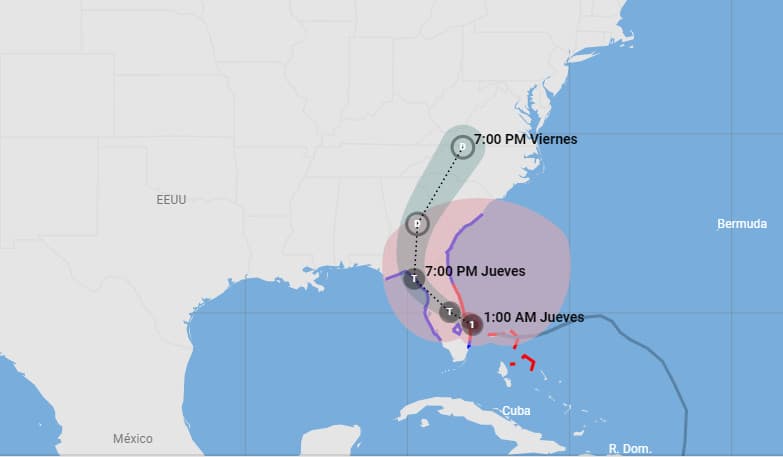 En vivo: Nicole se convierte en huracán en su trayectoria a Florida
