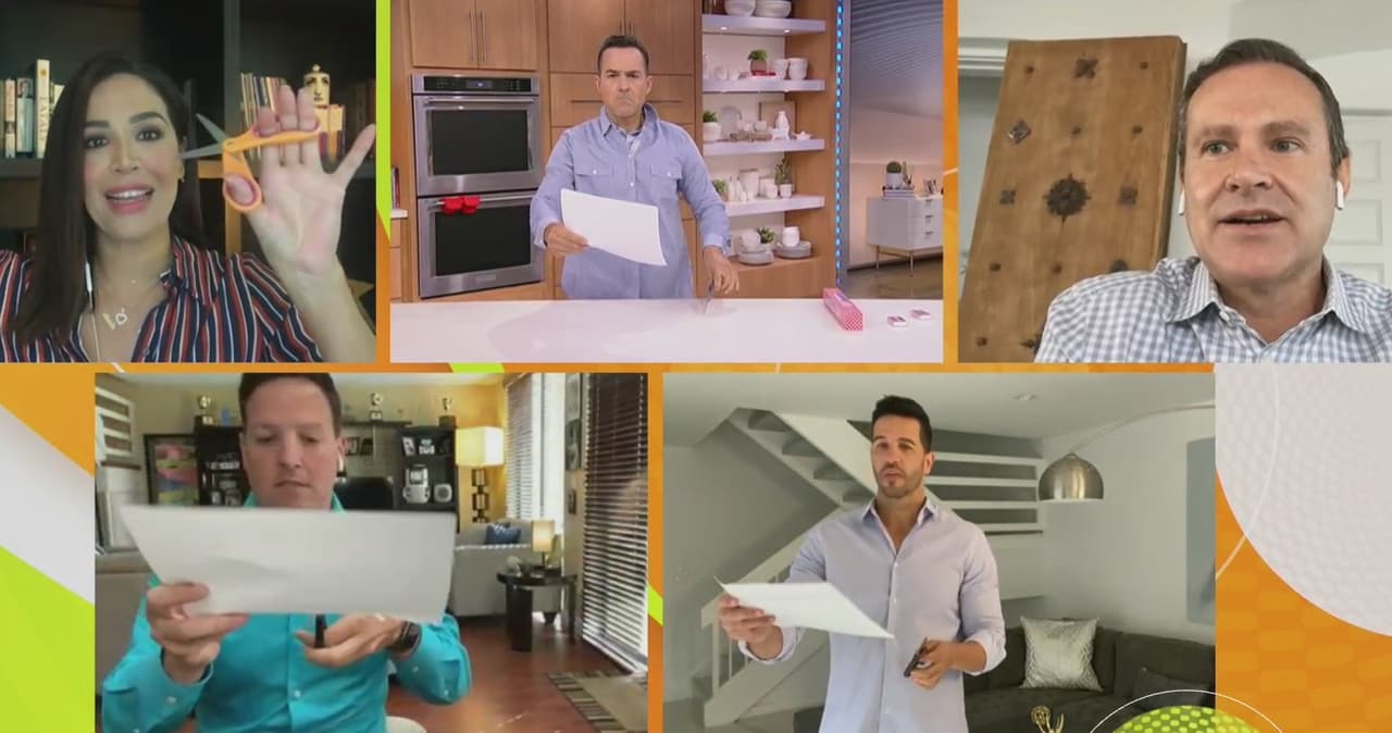 Una parte de la dinámica consistió en recortar un trozo de papel, seguido de ello probaron encender fósforos y dejaron para otro día usar la escoba solo con la mano izquierda.