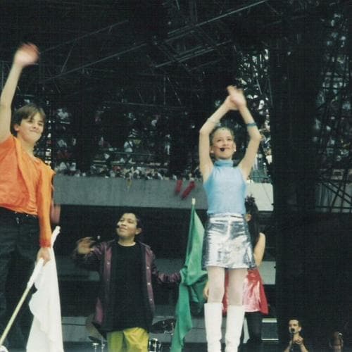 Naydelin Navarrete tenía 11 años cuando actuó al lado de Belinda y Martín Ricca en 'Amigos x siempre' (2000).