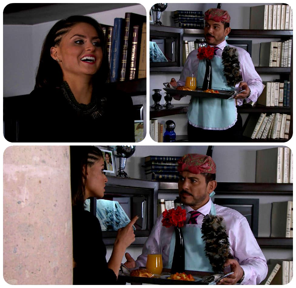 Santiago sí que la ama y hará todo por su familia.