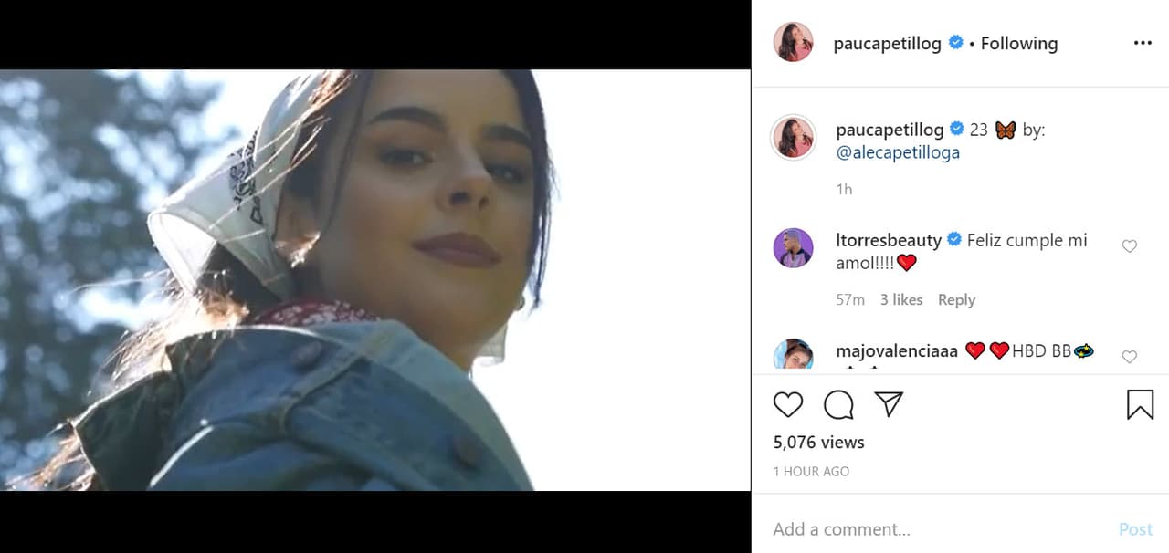 La 
<b><a href="https://www.instagram.com/p/CAIT2LljB_h/" target="_blank">pieza audiovisual </a></b>la compartió Ana Paula este miércoles en Instagram y le dio crédito a su hermana. 
<br>