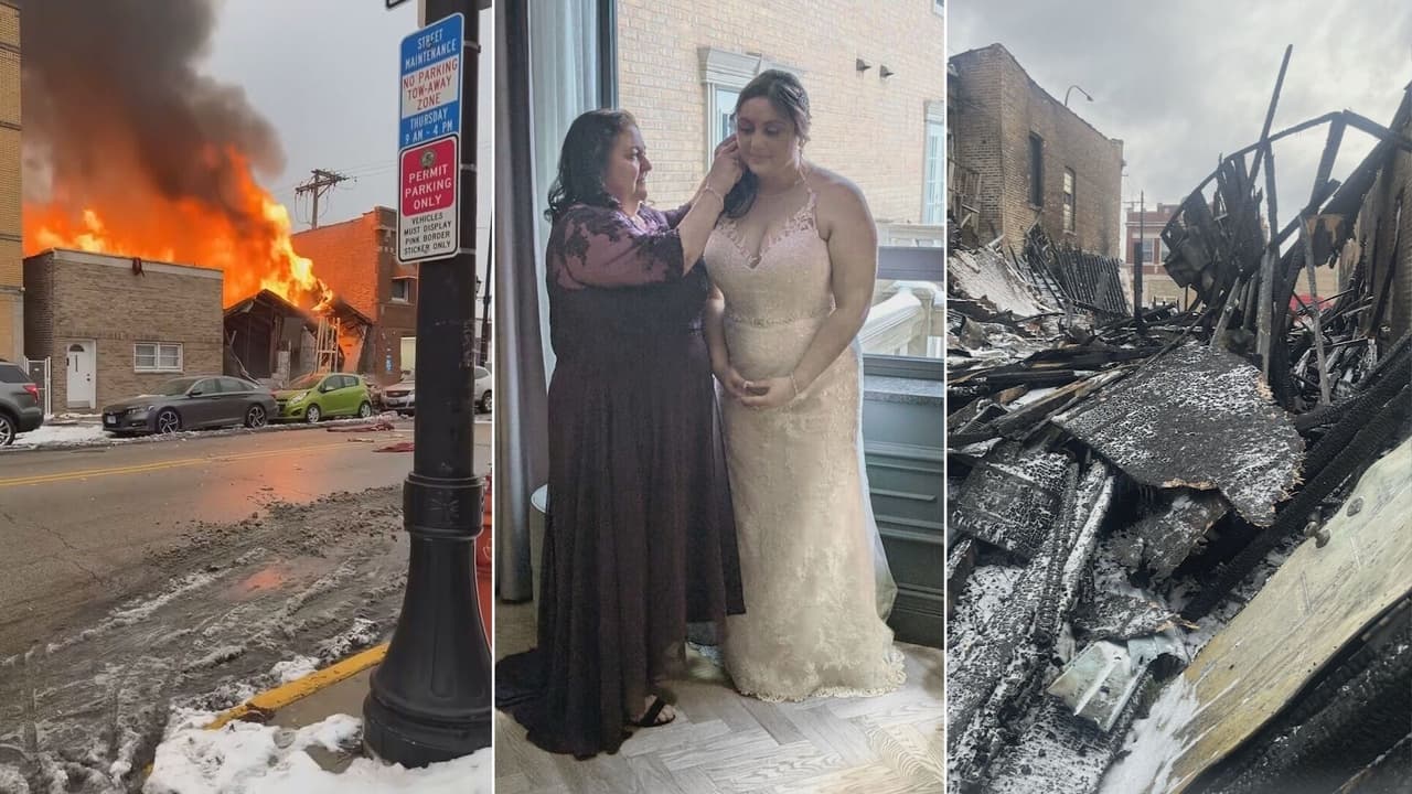 Explosión produce fuerte incendio dentro de una residencia en Cicero: la familia estaba celebrando una boda 