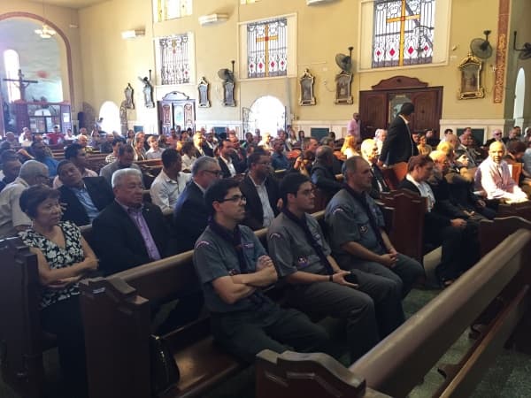 Don Gilberto Mendoza fue recordado con una misa en Panamá.