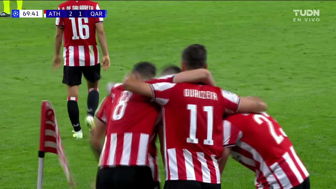 ¡Enfermo golazo y Athletic Club le remonta al Qarabag en Champions!