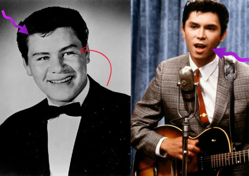 Talvez Lou Diamond Phillips, no es tan parecido a Ritchie Valens, pero 'La Bamba' es una de las cintas biográficas más populares.