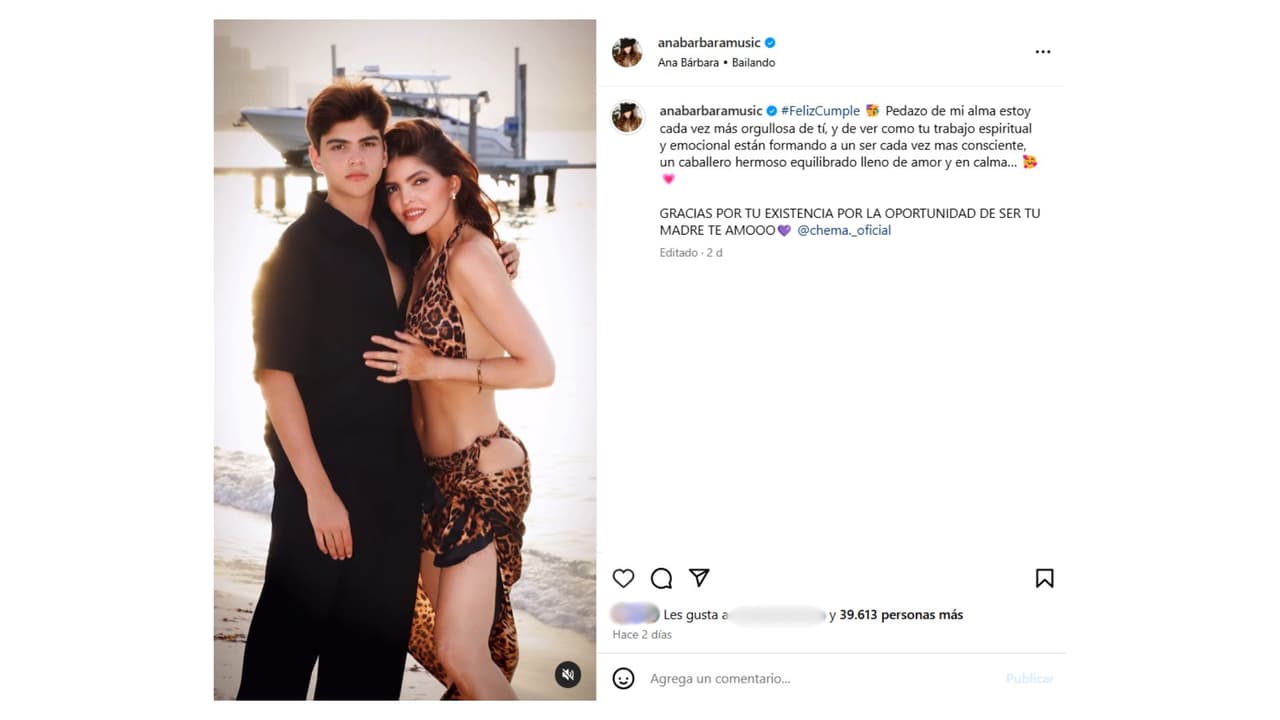 La 'Reina grupera' celebró el cumpleaños 18 de su hijo Chema.