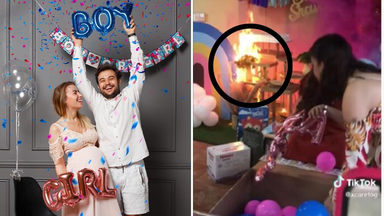 Casi incendian su casa con la fiesta de revelación de género: les pasó dos veces