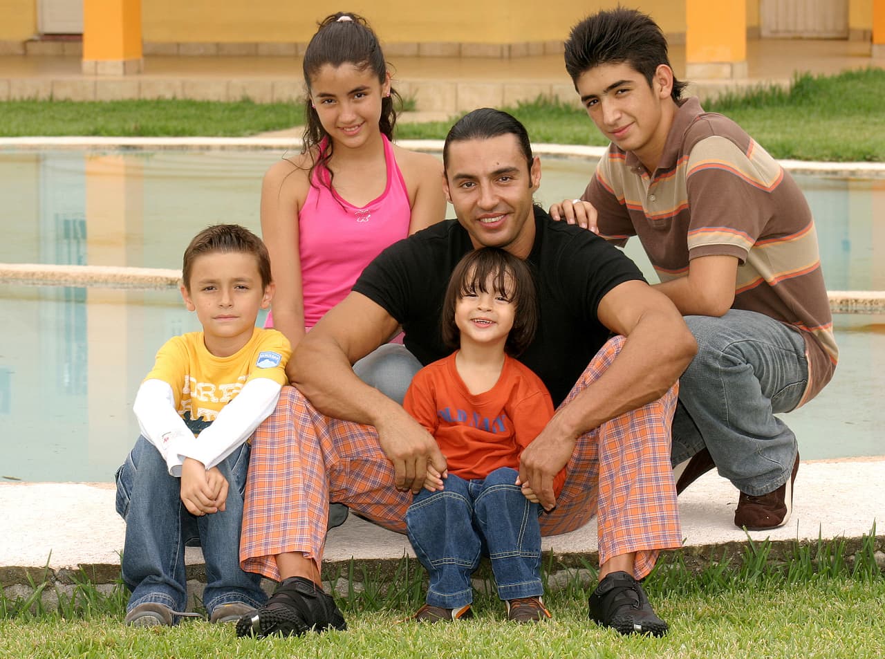 'Latin Lover' y sus hijos