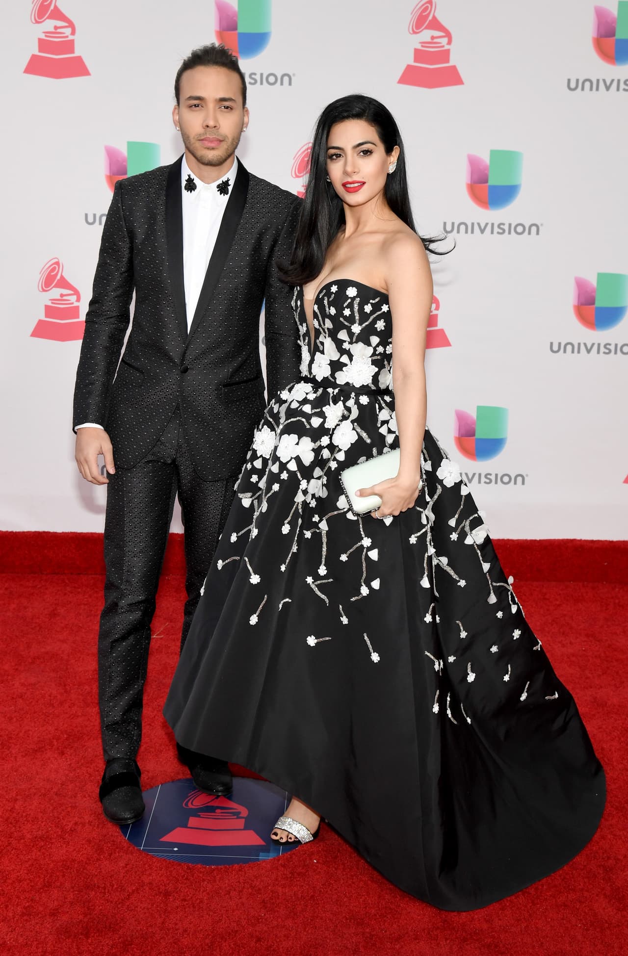 LAS VEGAS, NV - NOVEMBER 17: Musician Prince Royce (L) and Emeraude Toubia attend The 17th Annual Latin Grammy Awards at T-Mobile Arena on November 17, 2016 in Las Vegas, Nevada. (Photo by Ethan Miller/Getty Images )