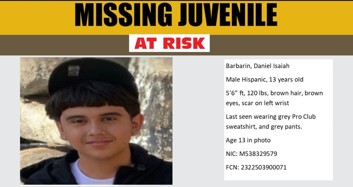 Buscan a niño hispano desparecido.