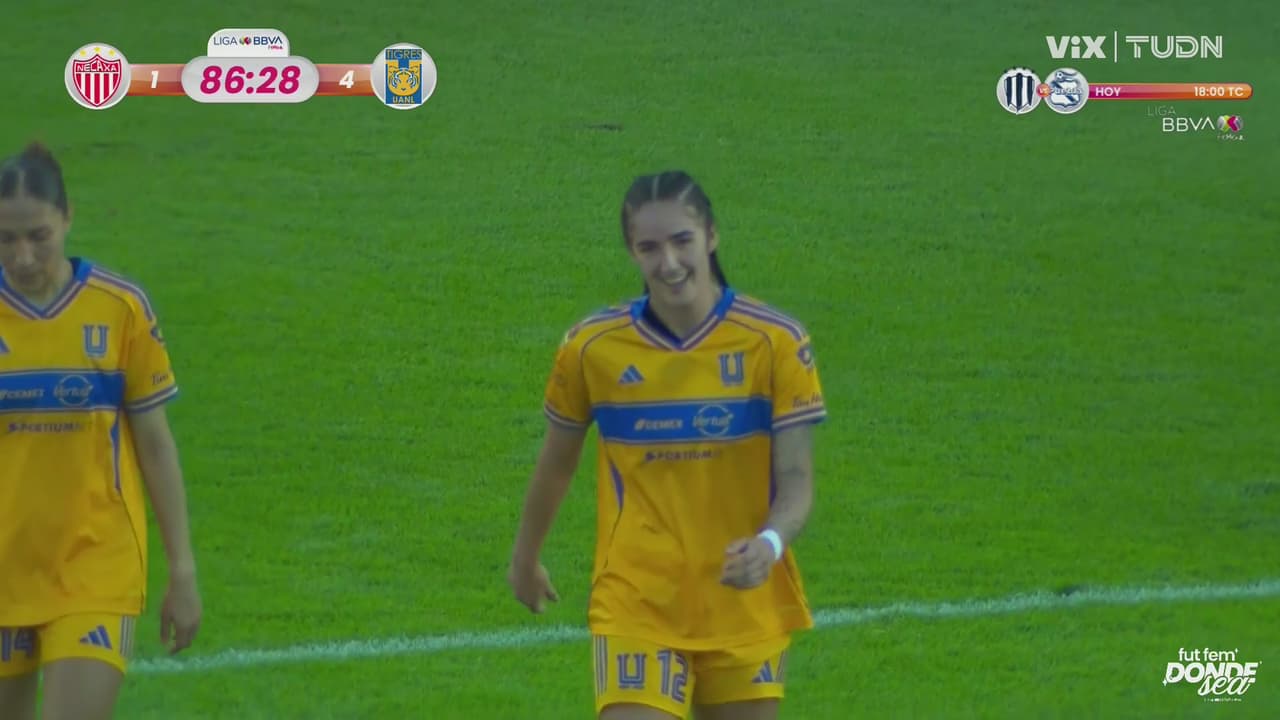 ¡Diana Ordonez y 10 más! La futbolista de Tigres consigue el cuarto