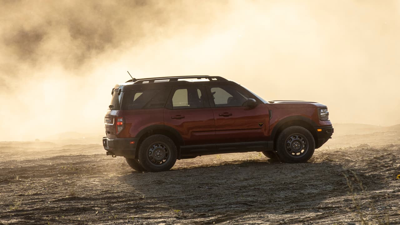 The all-new Bronco Sport stays true to Bronco heritage in style and capability. (Pre-production model pictured.)