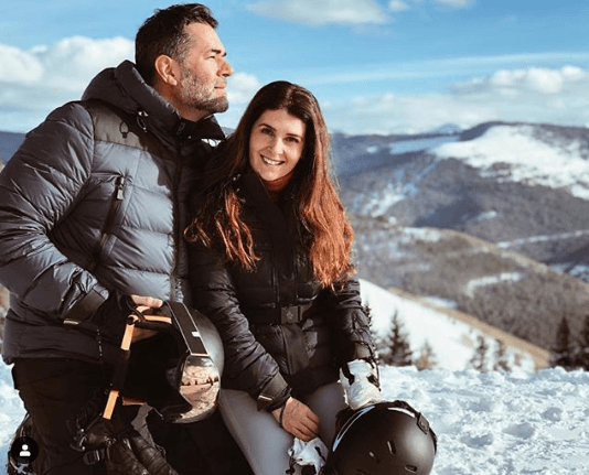 Mayrín y Eduardo Santamarina aprovecharon para contemplar los hermosos paisajes del lugar.