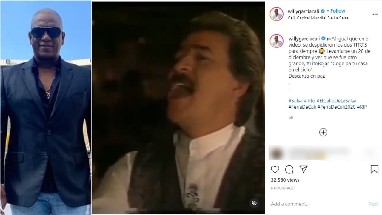 <b>Willy García</b> también se unió al luto que embarga al género de la salsa.