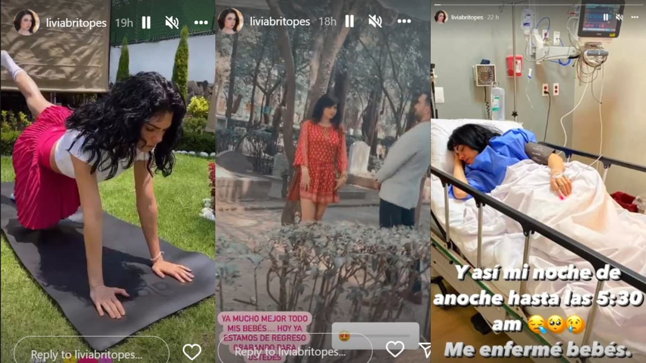 Livia Brito contó a sus seguidores que ya se sentía "mucho mejor" luego de ser hospitalizada.
