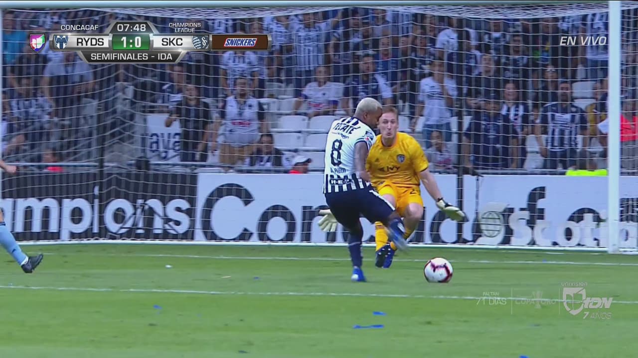 Dorlan no perdona y el Monterrey ya le gana 1-0 al Sporting KC