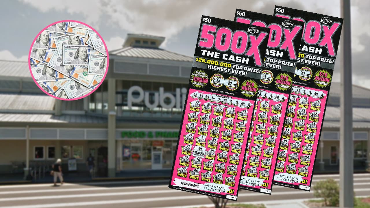 Cobran raspadito ganador de $1 millón vendido en el mismo Publix del condado Pinellas donde salió uno que ganó $15 millones