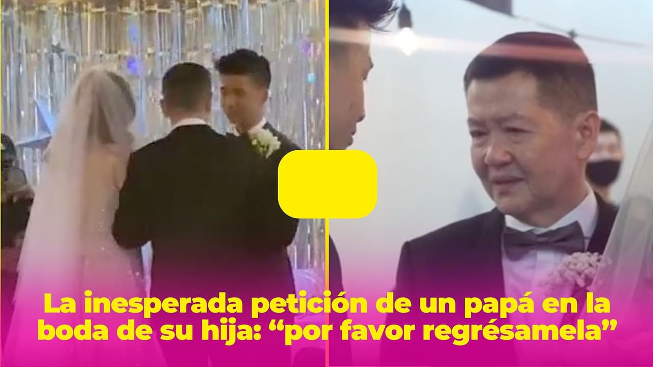 La inesperada petición de este papá en la boda de su hija hizo llorar a todos: “por favor regrésamela”