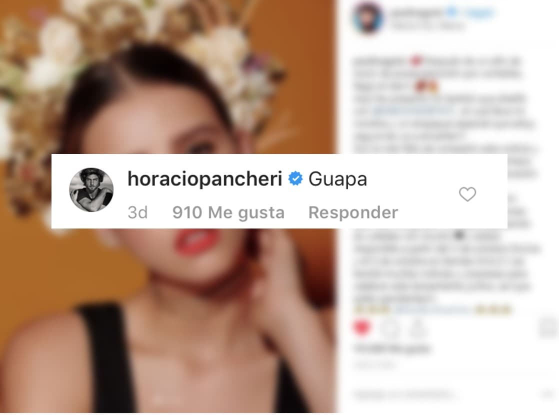 El coqueto mensaje del actor no dejó indiferente a los seguidores de Paulina, quienes le pedían respuesta para el argentino.