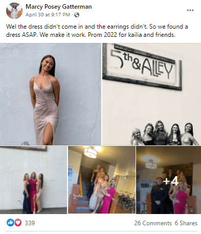 Días antes de la muerte de Kailia, su madre publicó fotos de la fiesta de prom a la que la joven había asistido junto a sus amigas.