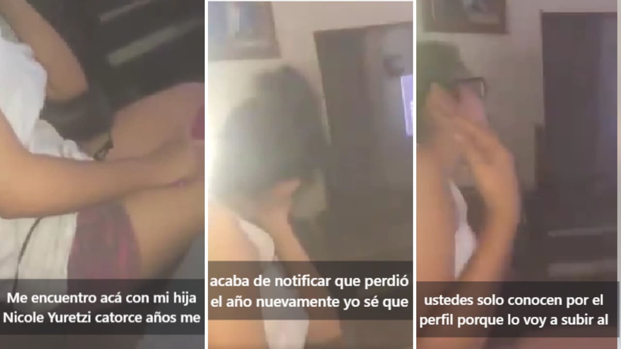 Papá obliga a su hija a lavarle la ropa por reprobar el año escolar