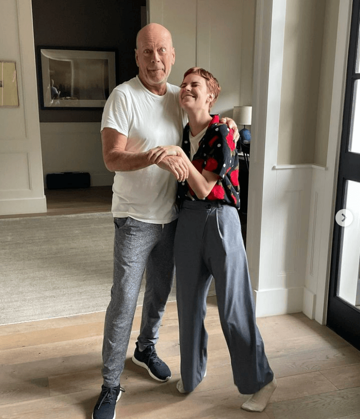 Bruce Willis y su hija Tallulah posaron juntos en fotos
