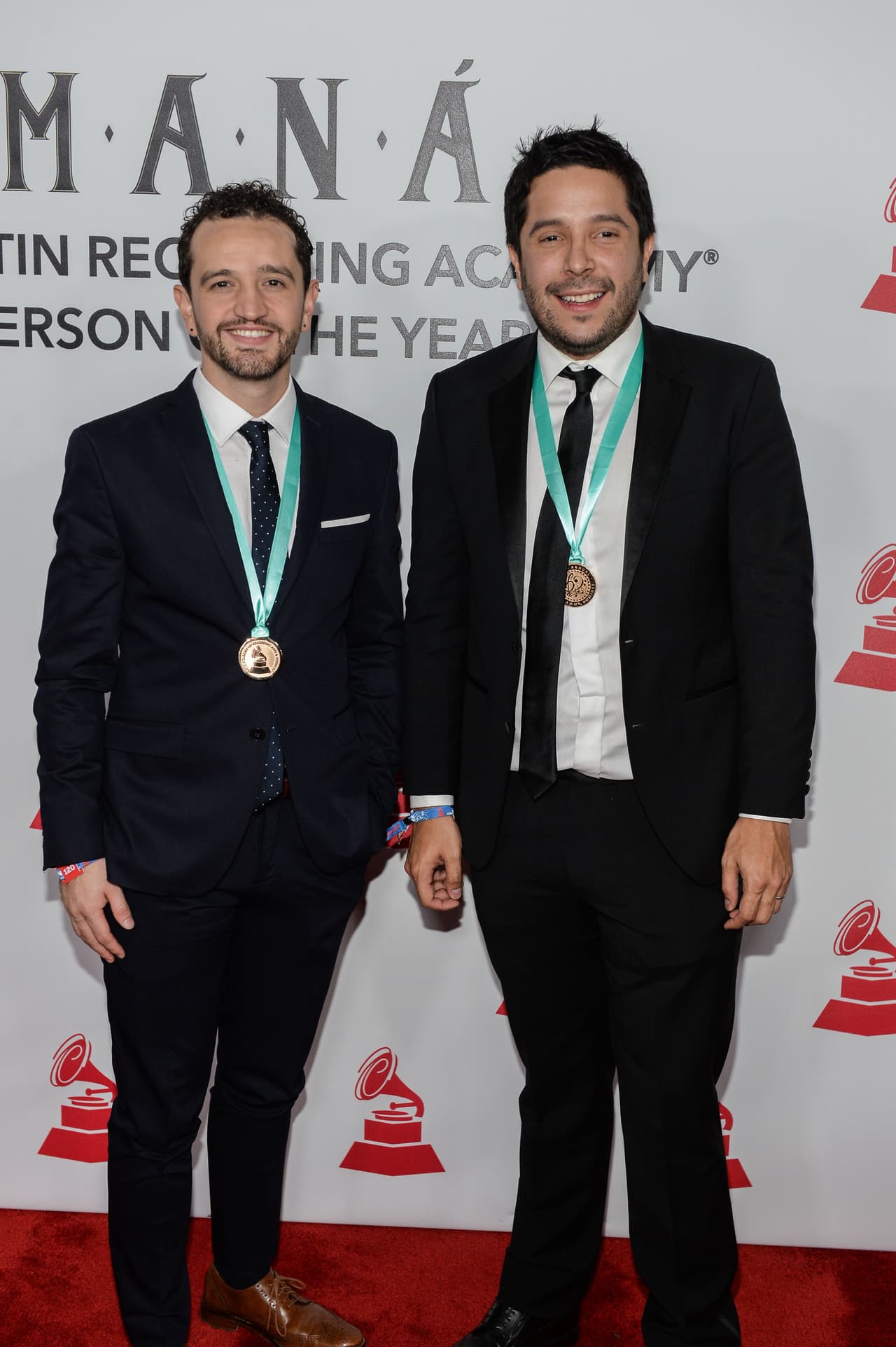 Los exitosos productores Andrés Torres y Mauricio Rengifo.