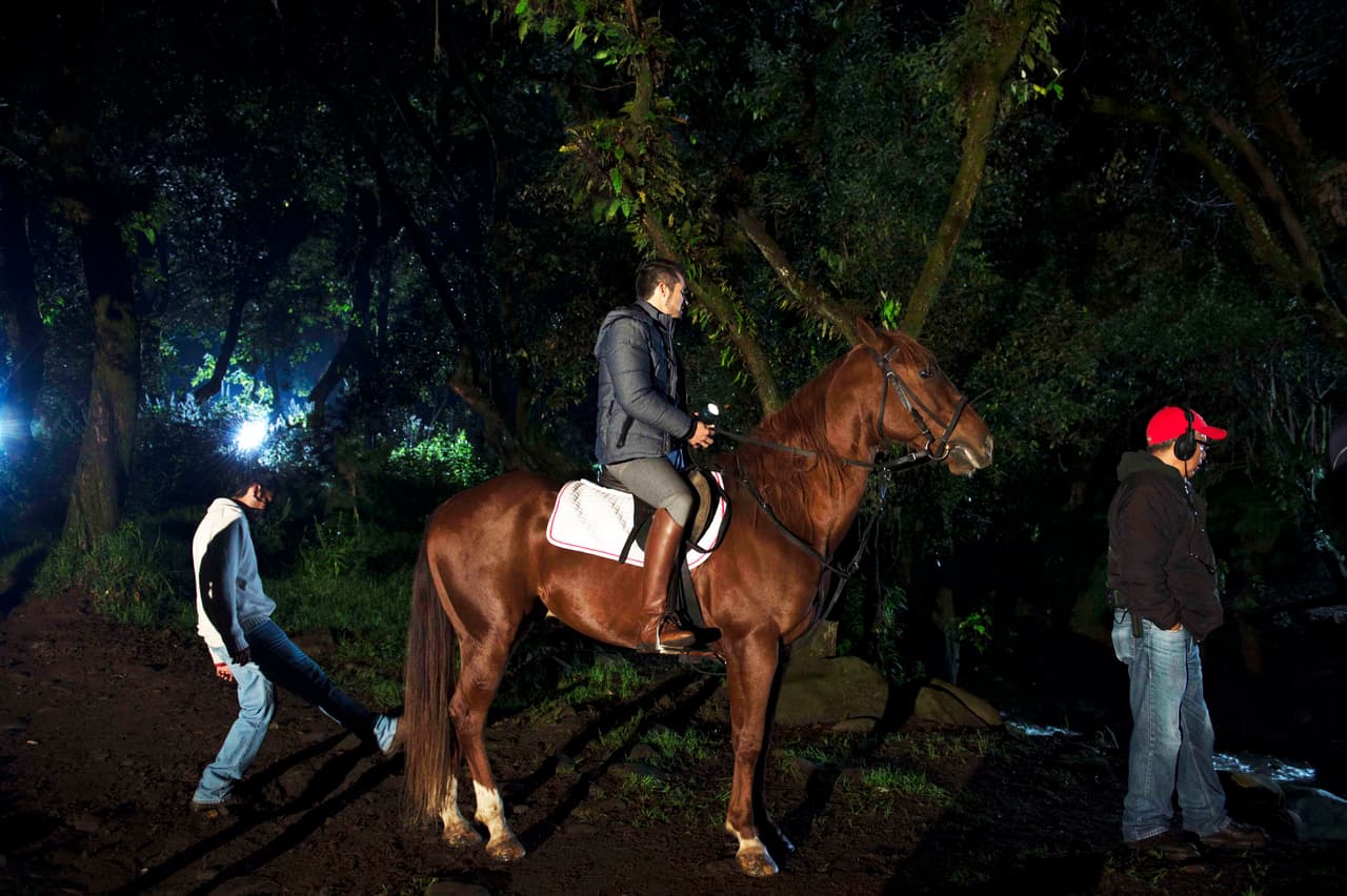 Además, también se divirtió grabando esta intensa escena.