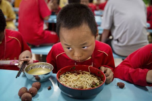 Liches y sopa Udon como parte de su dieta para ser todo un campeón.