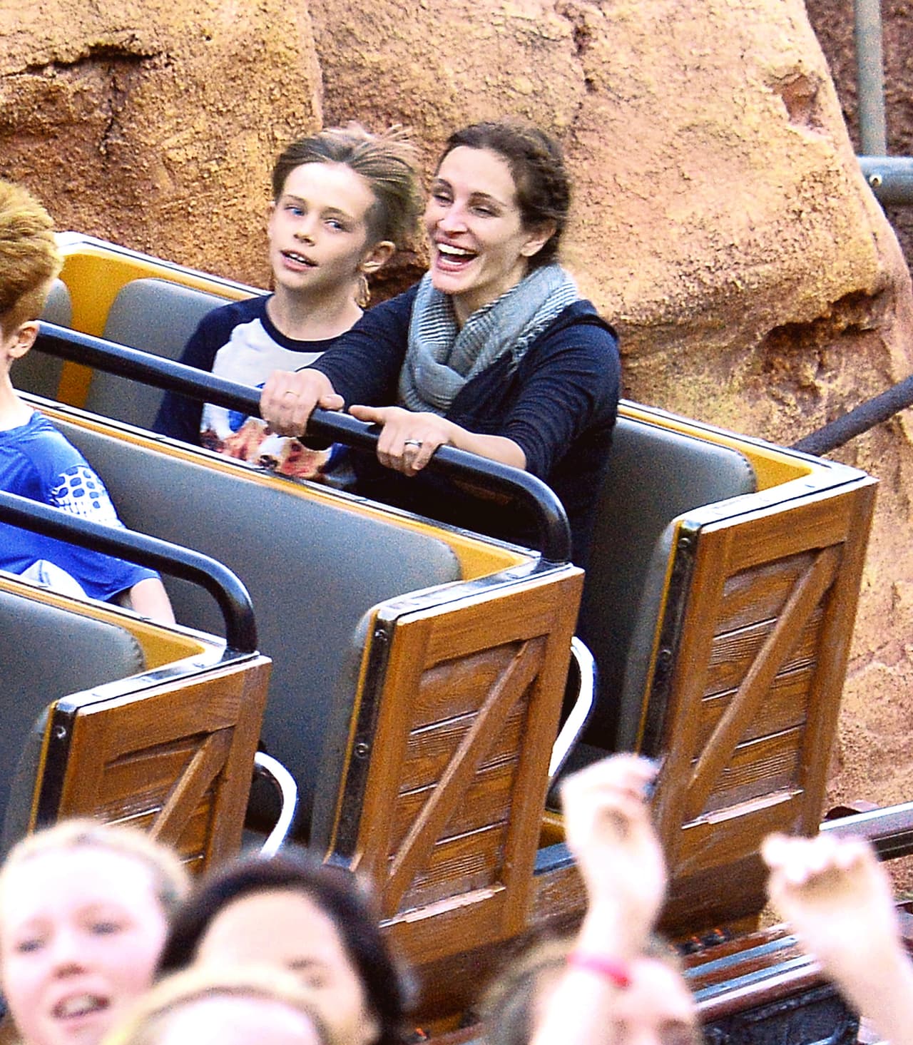 Y hasta Julia quedó emocionada con las atracciones.