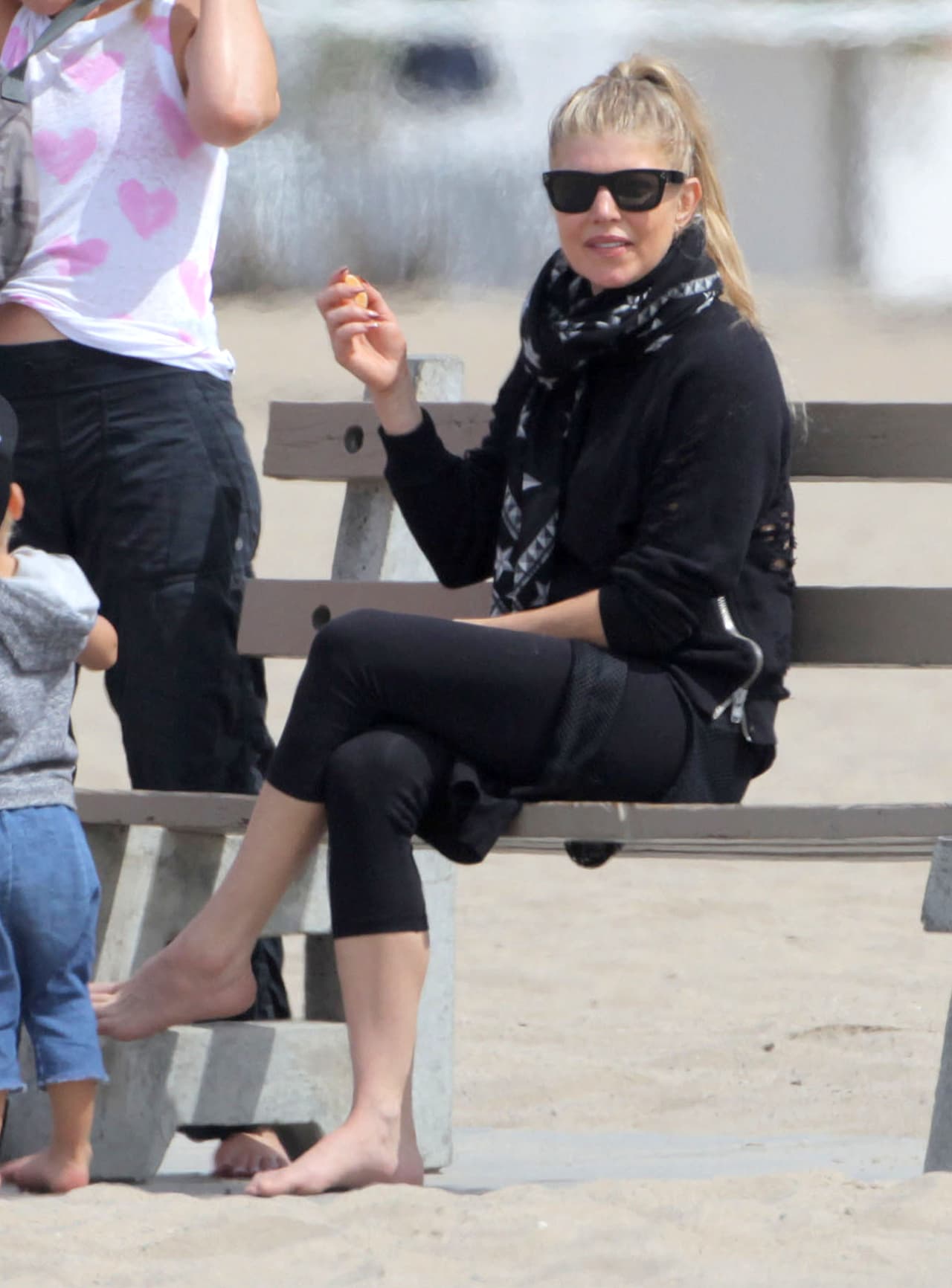 Aunque no se vió a Fergie con su esposo se sabe que la pareja está feliz.